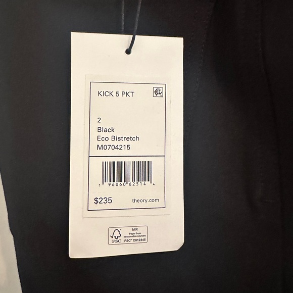 Theory 5-Pocket Kick Pant in Stretch Cotton - Picture 9 of 11